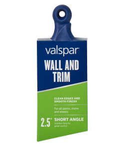 Valspar® Wall and Trim Short Rubber Handle Angle 2.5-in Brush