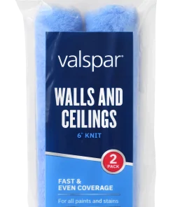 Valspar® 2-Pack 6-in x 3/8-in Walls and Ceilings Knit Mini Roller Cover