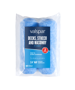 Valspar® 2-Pack 9-in x 3/4-in Stucco, Decks and Masonry Knit Roller Cover