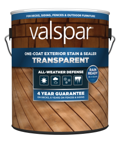 Valspar® One-Coat Transparent Stain & Sealer