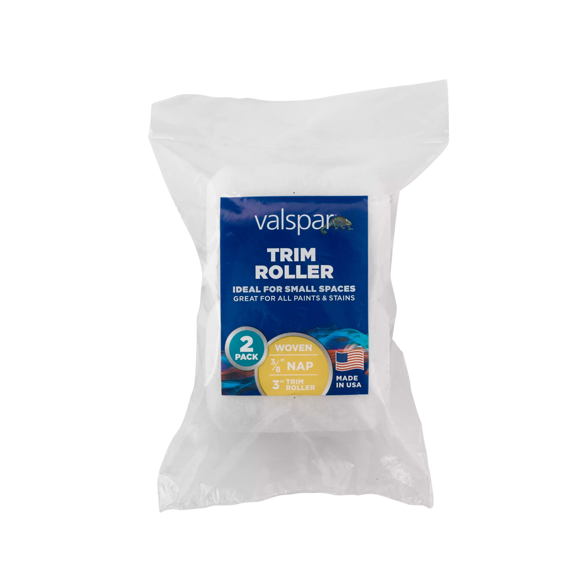 Valspar® 2-Pack 4-in x 3/8-in Trim Woven Roller Cover